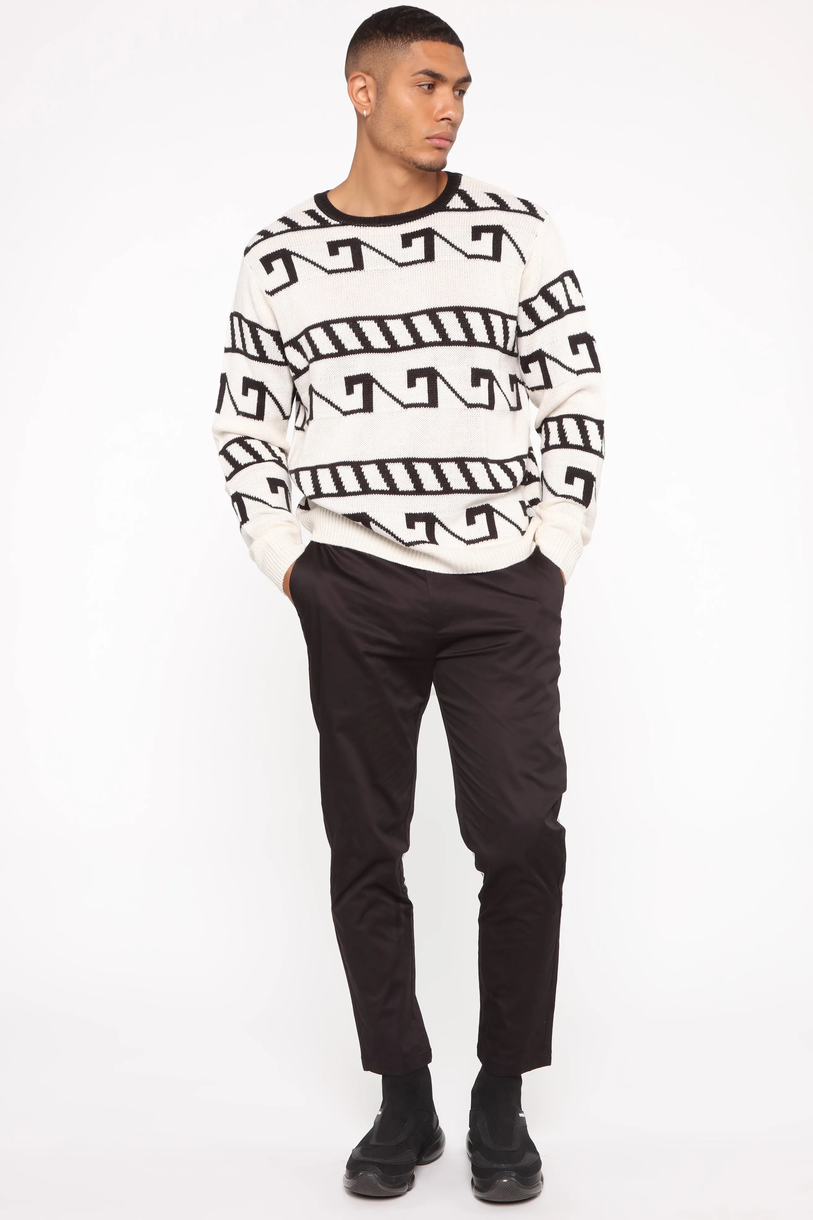 Achilles Sweater - White/combo