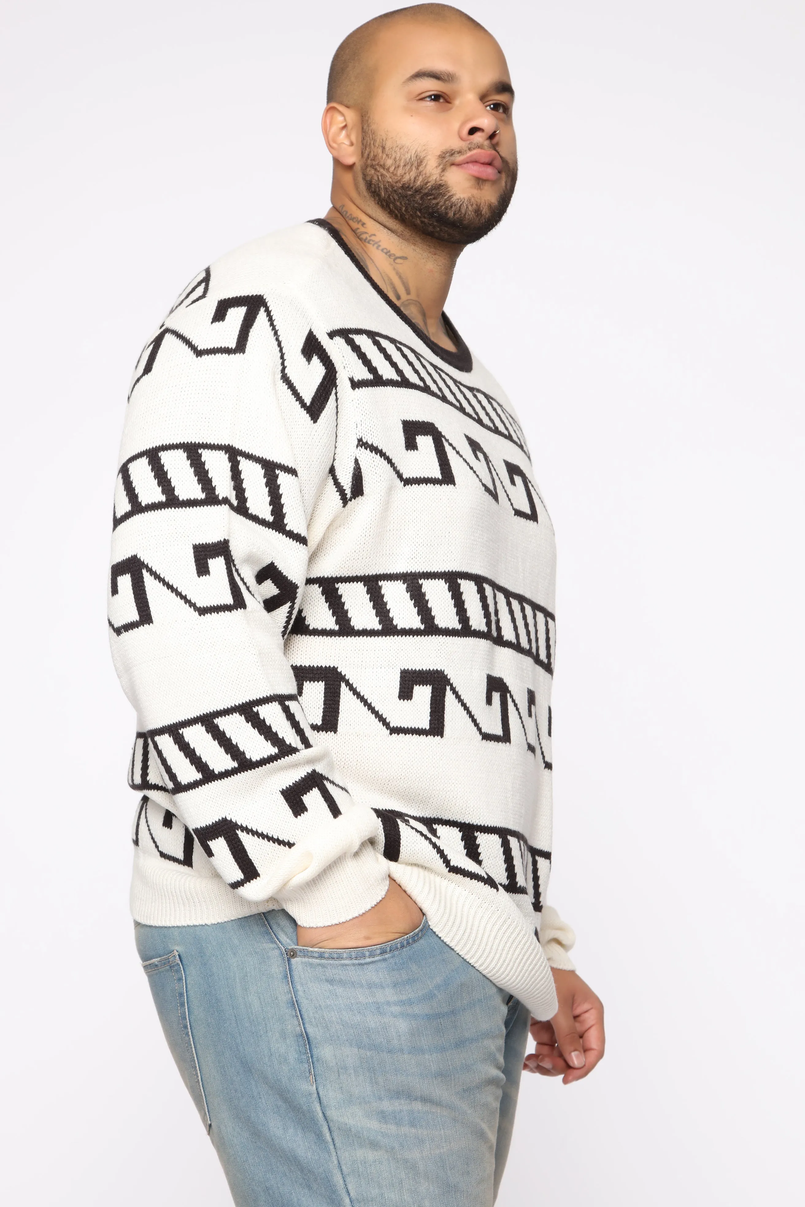 Achilles Sweater - White/combo