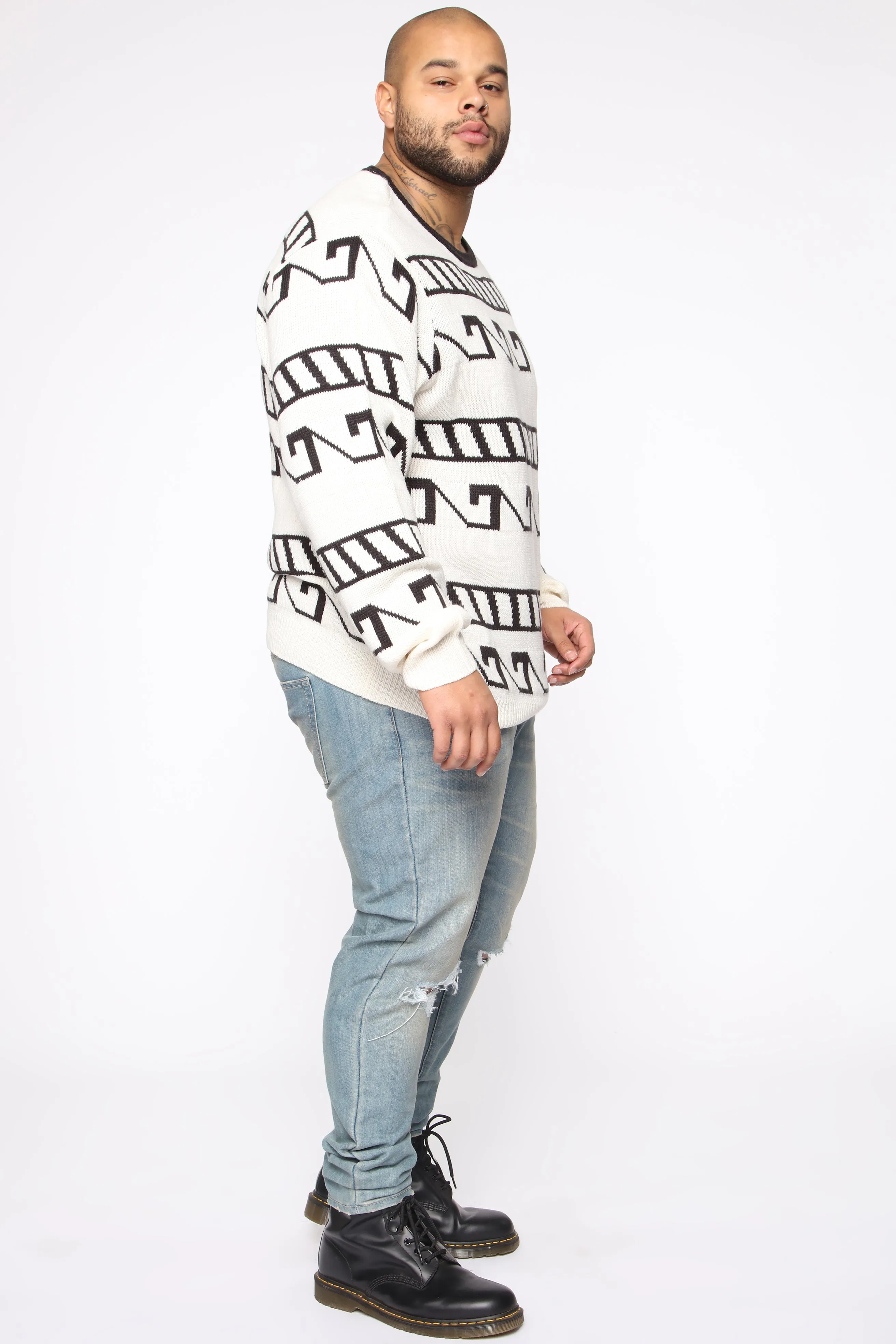 Achilles Sweater - White/combo
