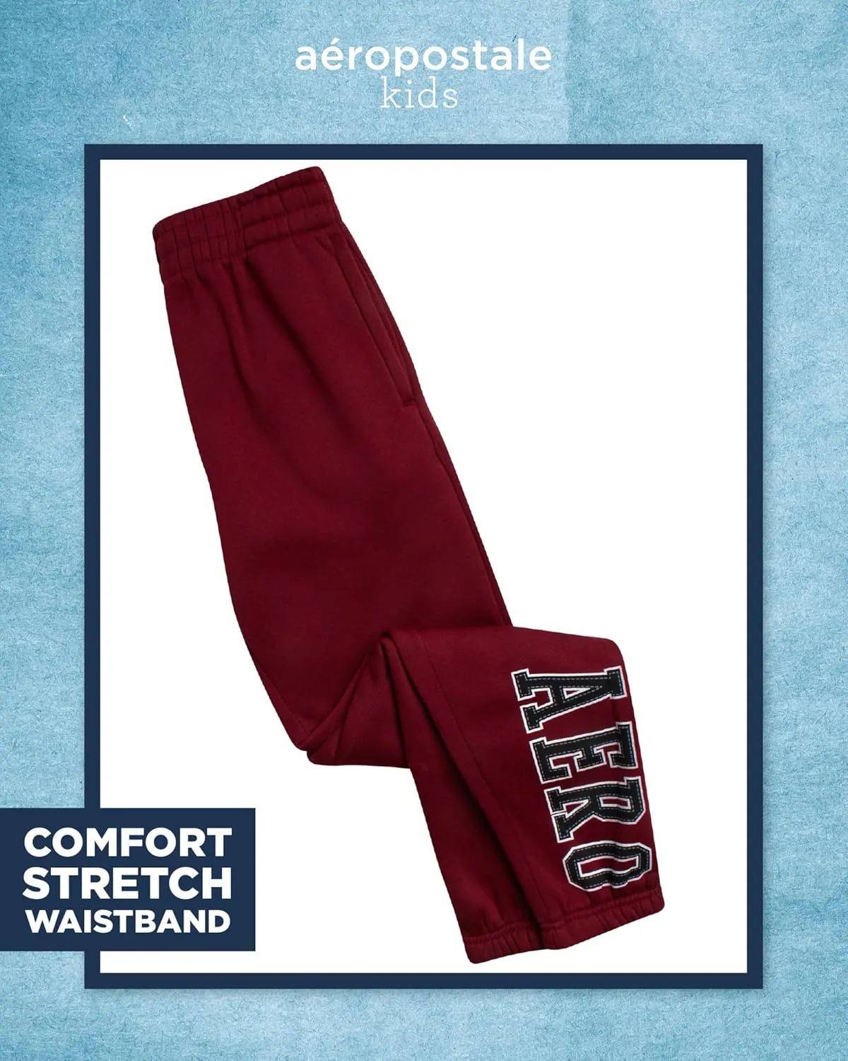 AEROPOSTALE Boys' Sweatsuit Set - 2 Piece Fleece Zip Up Hoodie Sweatshirt, Jogger Sweatpants - Track Suit Set for Boys (8-12)