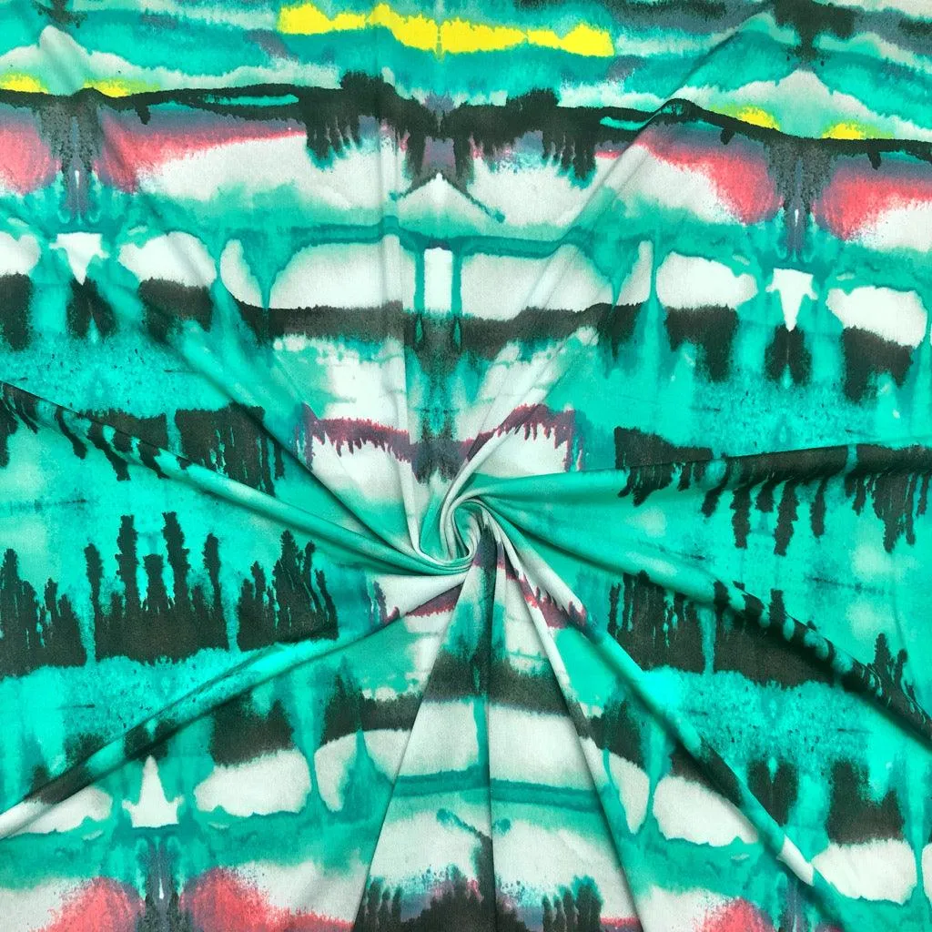 All Over Inks Elastane Fabric