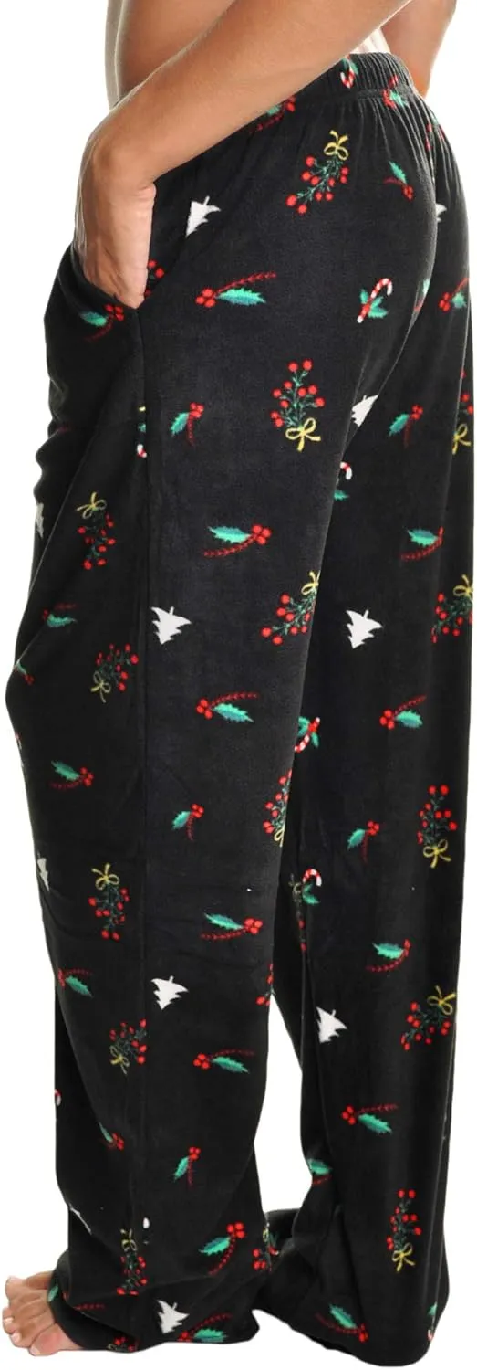 Angelina Women's Cozy Fleece Pajama Pants