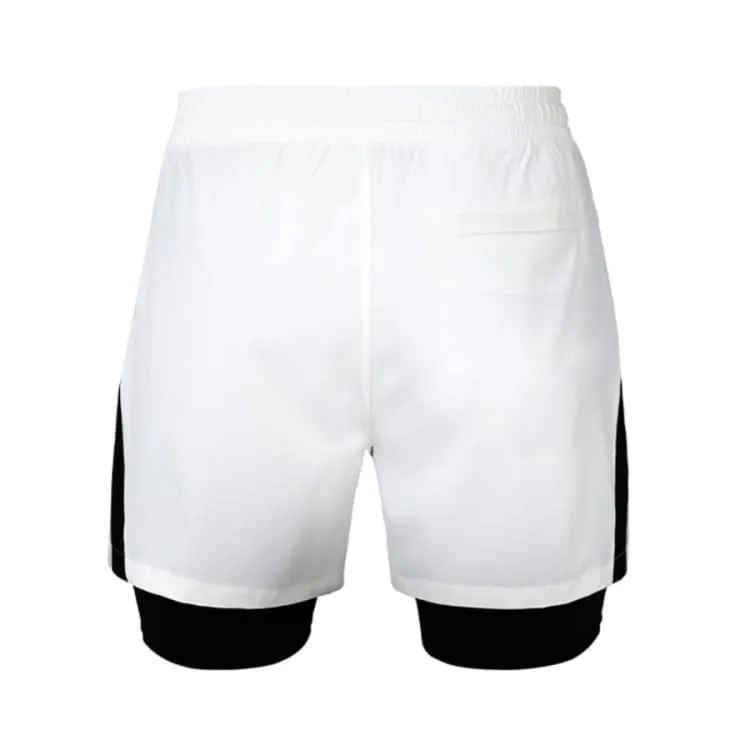 Barrel Men Romantic Motion Leggings Shorts-WHITE
