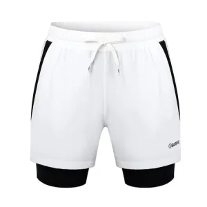 Barrel Men Romantic Motion Leggings Shorts-WHITE
