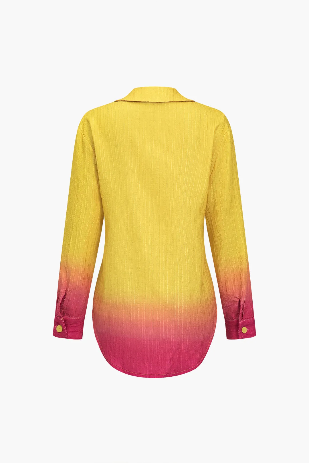 Basic Ombre Print Long-Sleeve Shirt