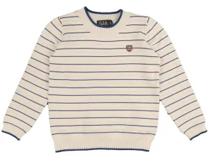 Belati Cobalt LS Textured Stripe Knit