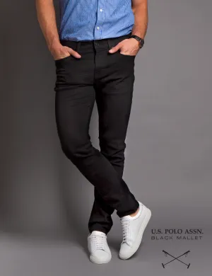 BLACK MALLET SKINNY FIT DENIM