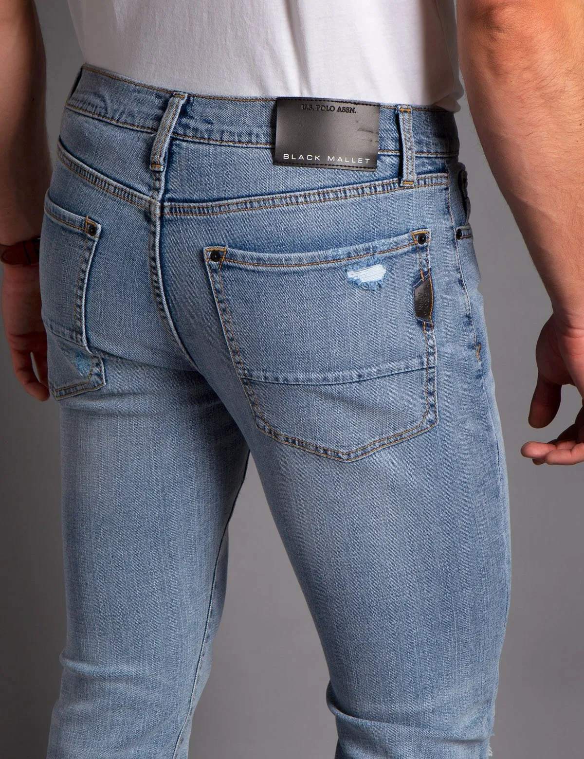 BLACK MALLET SKINNY FIT DENIM