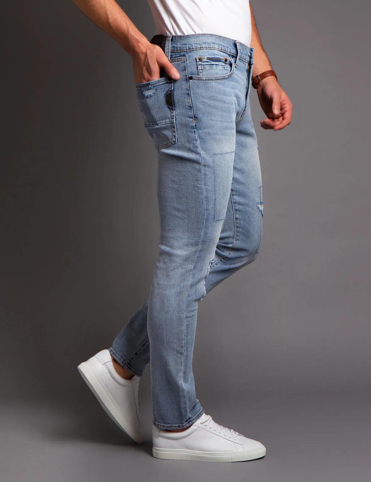 BLACK MALLET SKINNY FIT DENIM