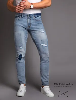 BLACK MALLET SKINNY FIT DENIM