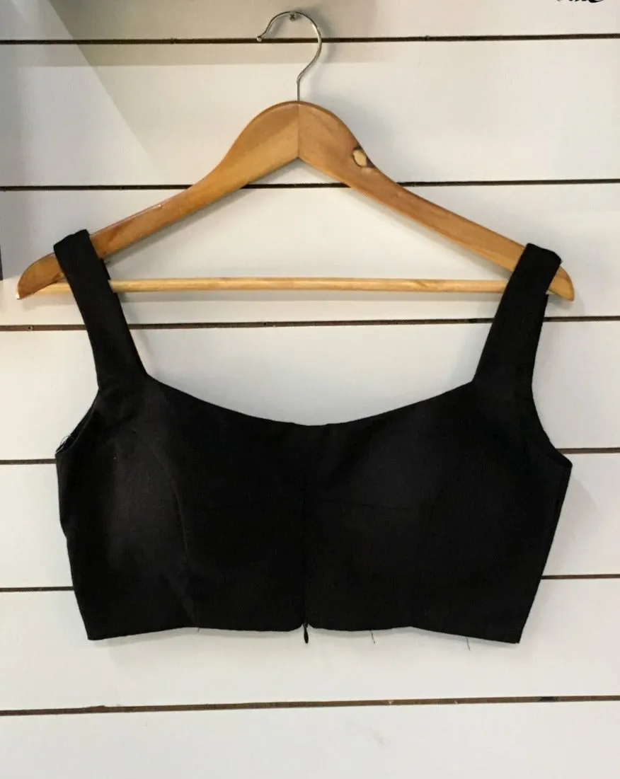 Black Ready Made Sleeveless Blouse