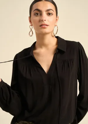 Blouse à manches bouffantes