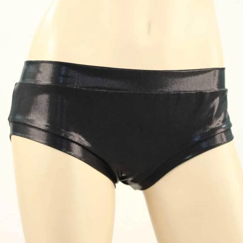Booty Short- Black Mystique High Rise