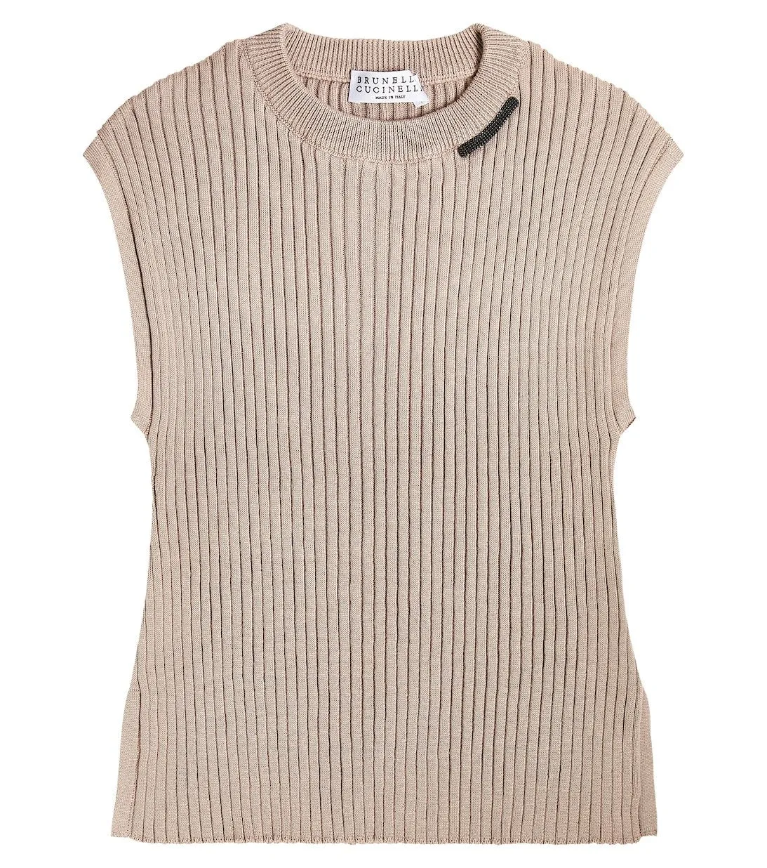 Brunello Cucinelli ribbed cotton sweater, pink