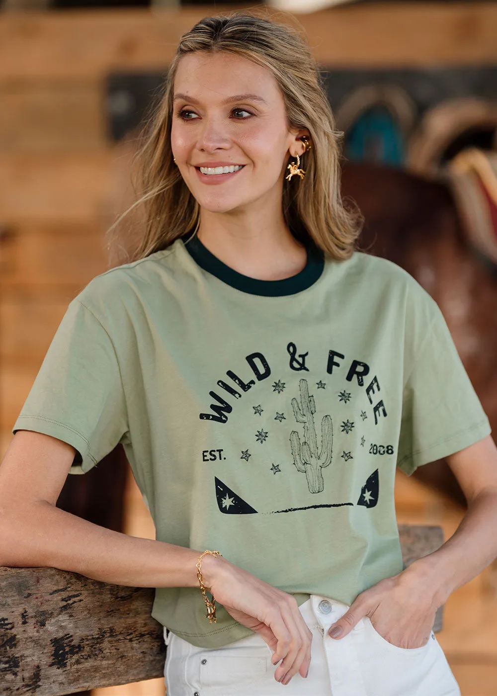 Camiseta Faustina Verde