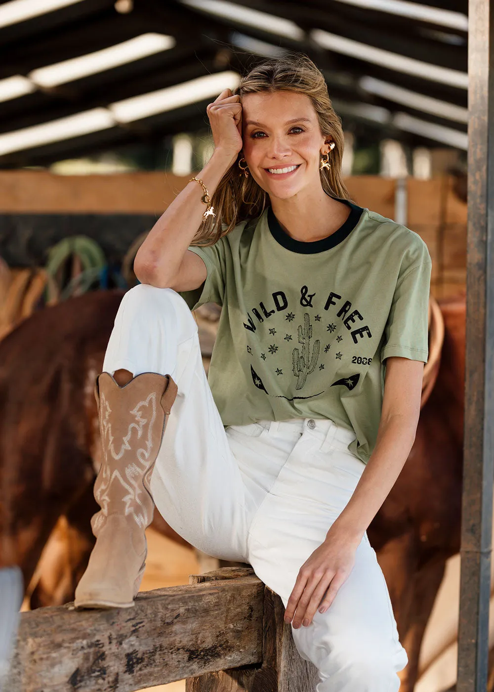 Camiseta Faustina Verde