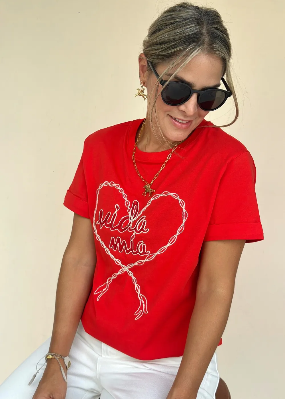 Camiseta Marie Rojo