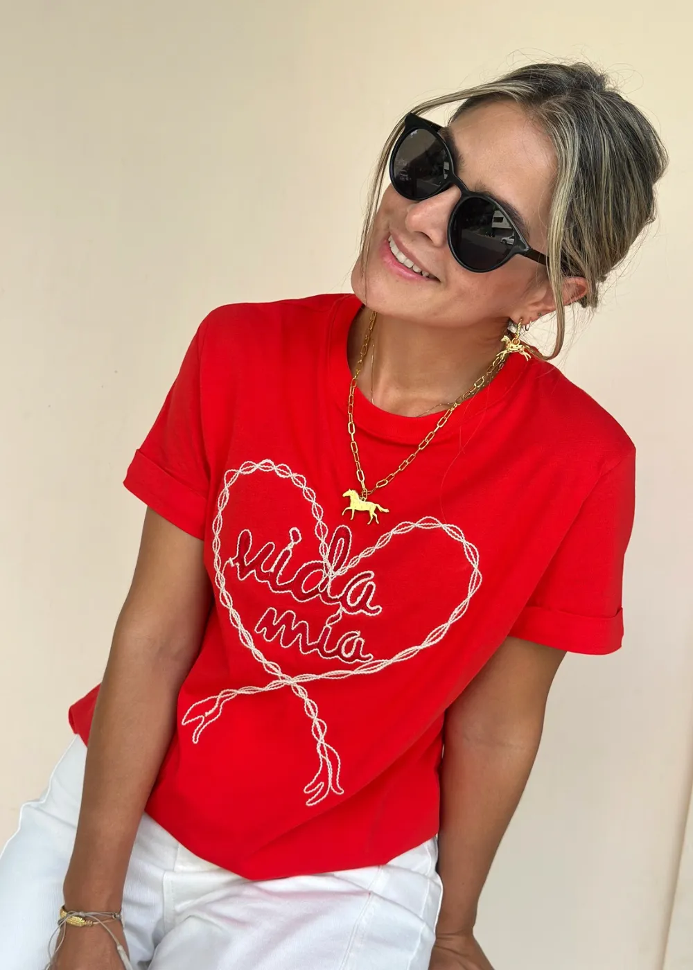 Camiseta Marie Rojo