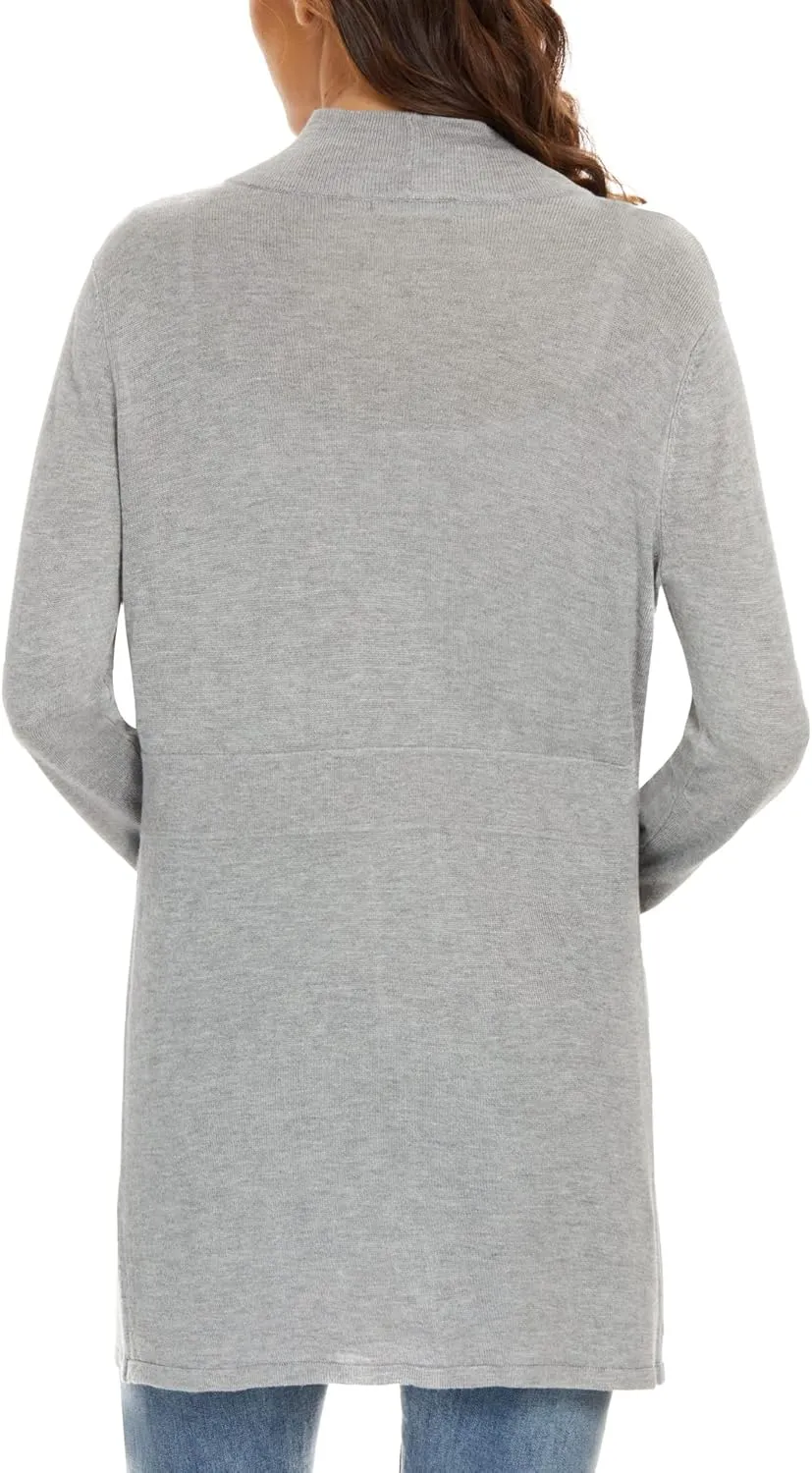 Cardigan for Women Dressy Casual Long Sleeve Open Front Knit Cardigan Sweaters