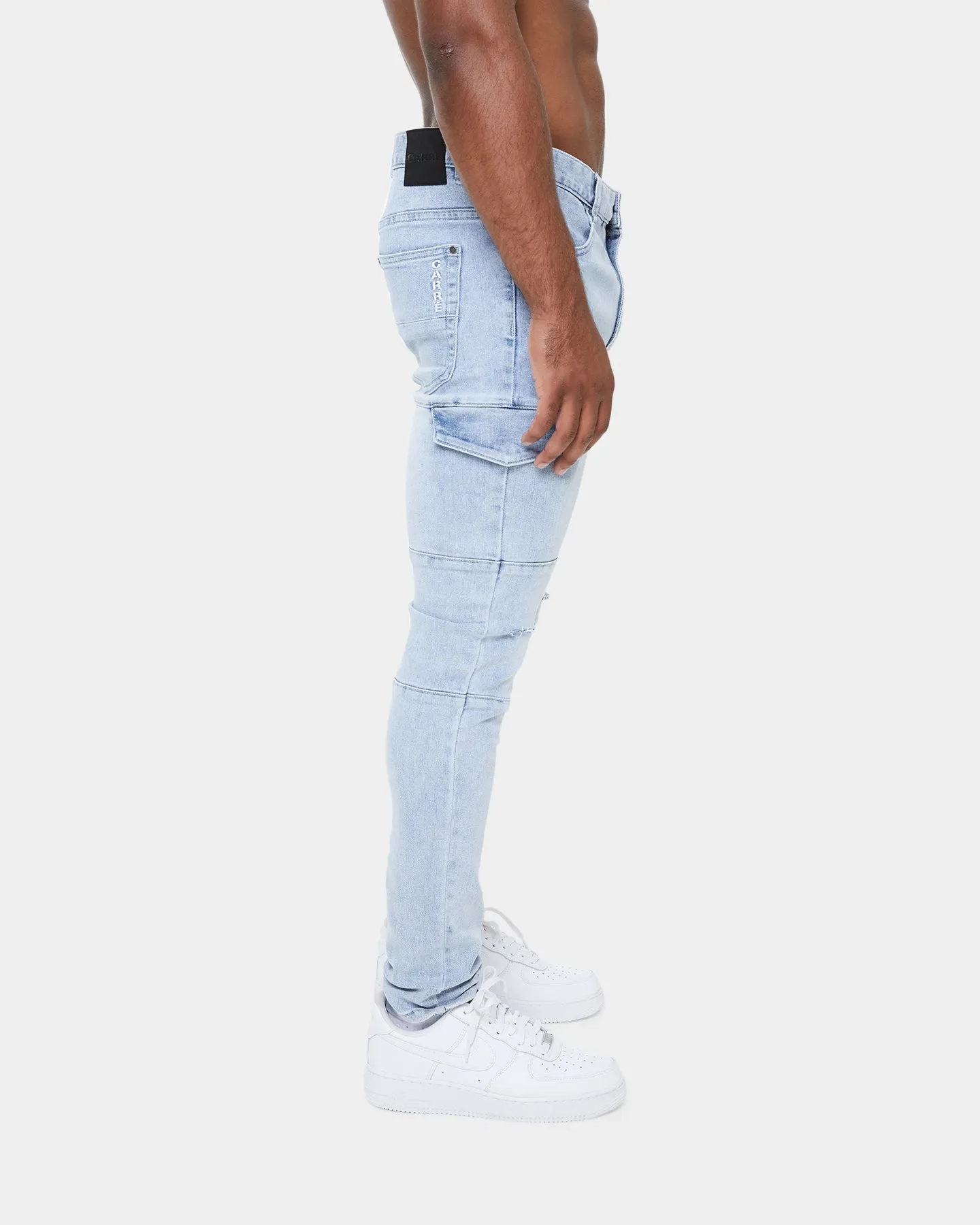 Carré Sommet Cargo Jean Light Blue Denim