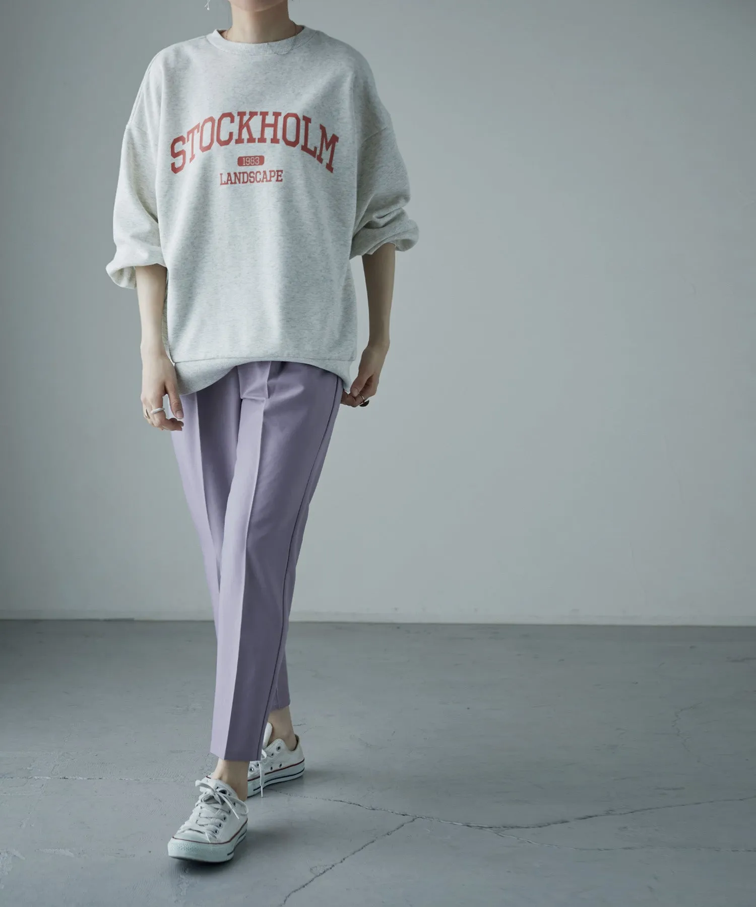 Center press tapered pants
