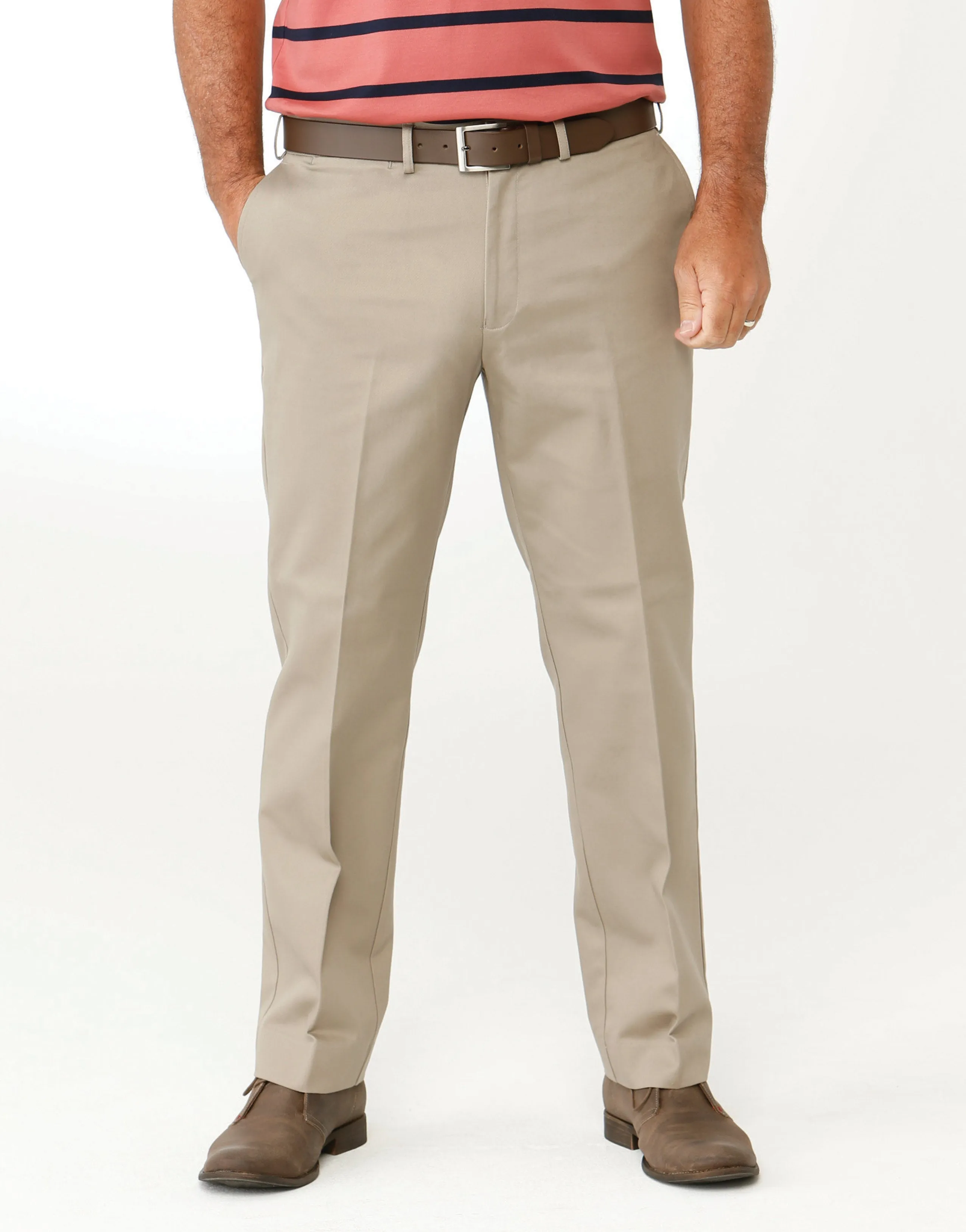 CLARENDON FLAT FRONT CASUAL TROUSER
