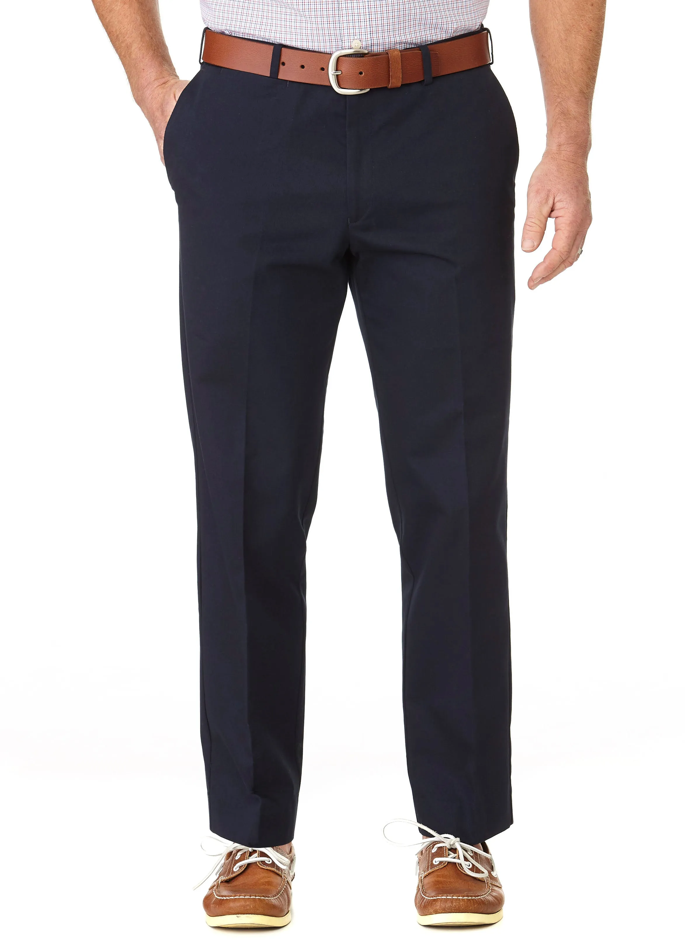 CLARENDON FLAT FRONT CASUAL TROUSER