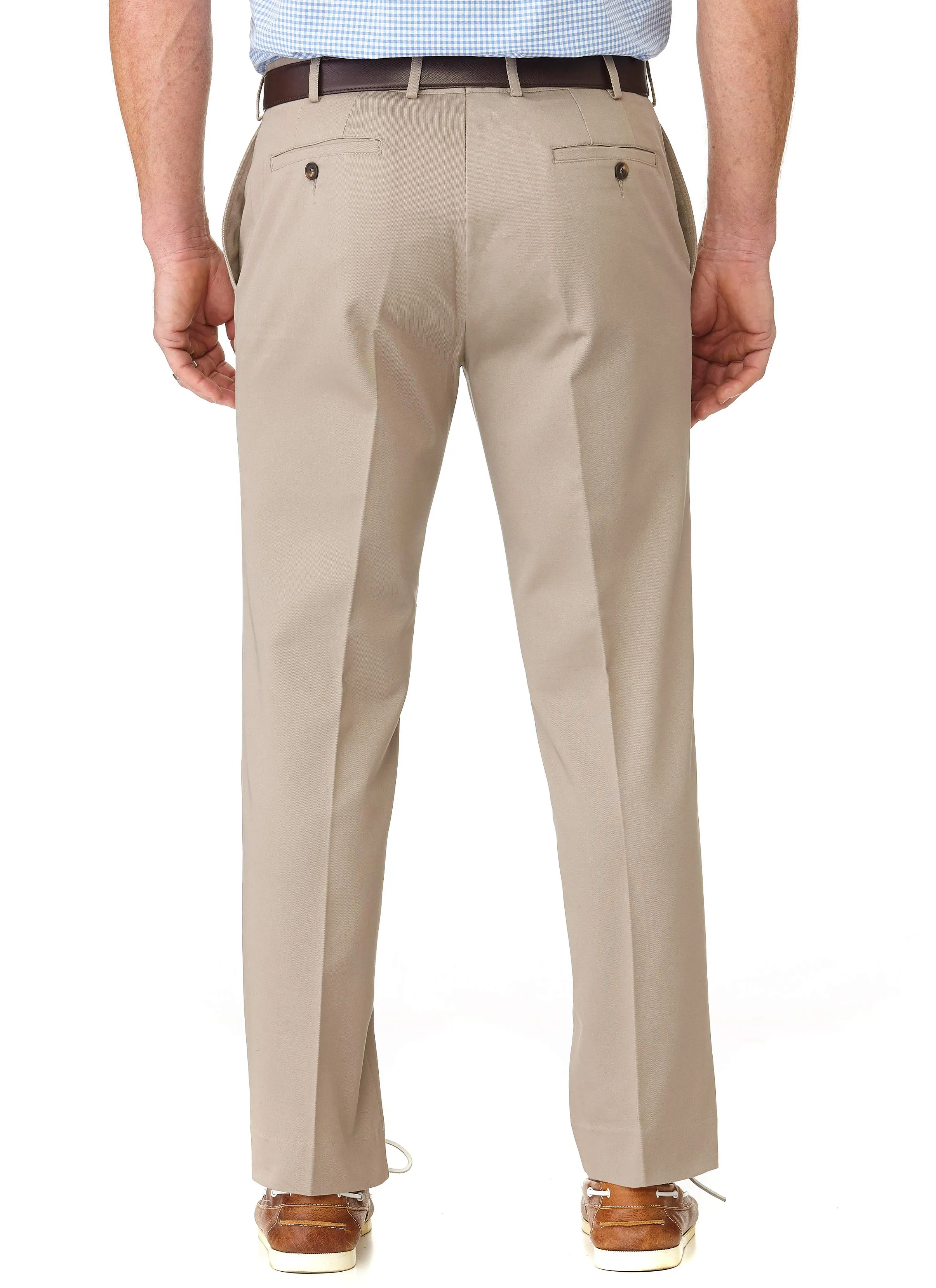 CLARENDON FLAT FRONT CASUAL TROUSER