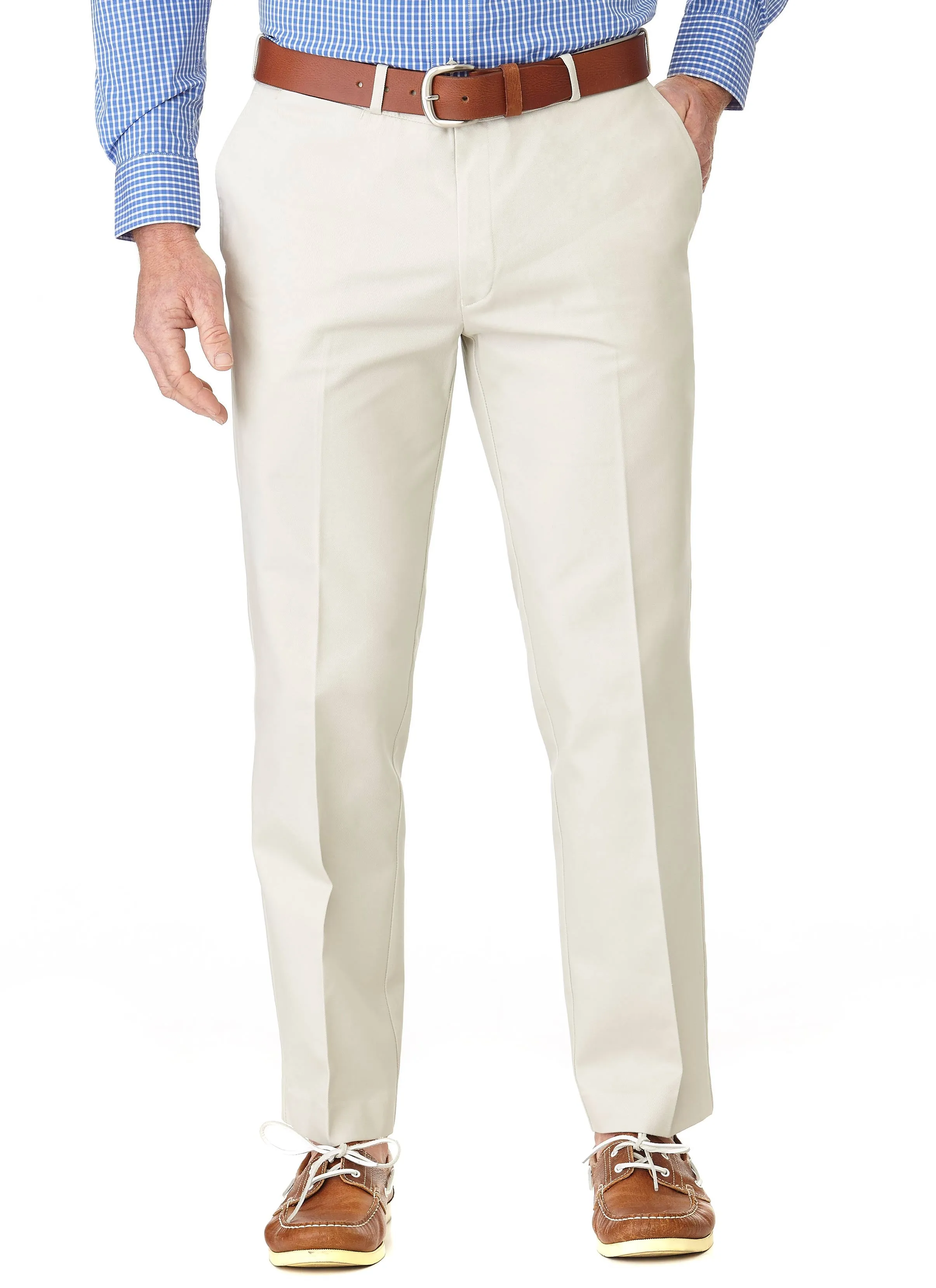 CLARENDON FLAT FRONT CASUAL TROUSER