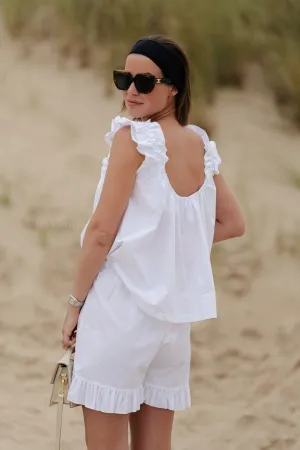 Coralie top white