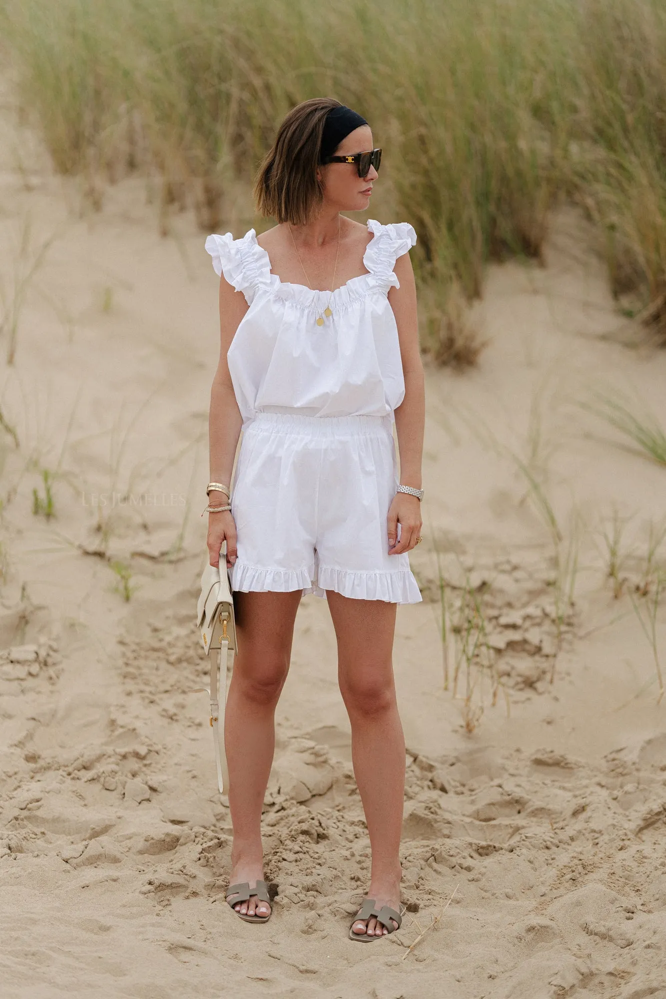 Coralie top white