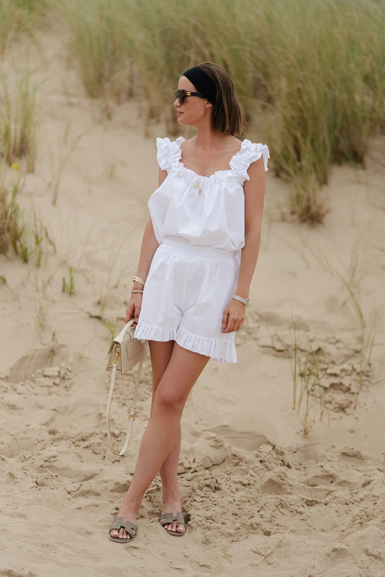 Coralie top white