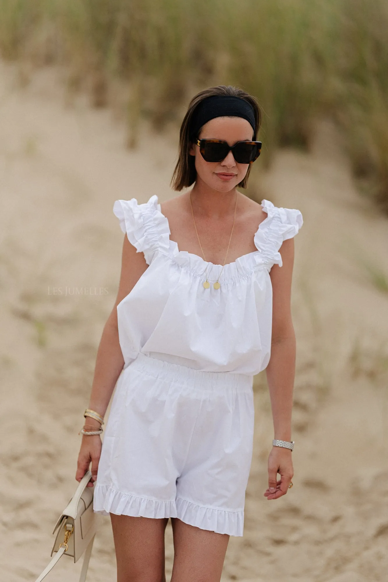 Coralie top white