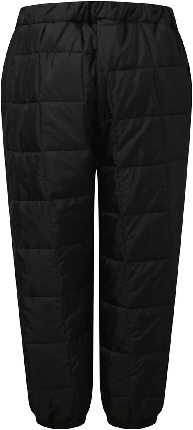 Cotton Pants for Women Fleece Lined Down Pants Elastic High Waist Quilted Sweatpants 2024 Winter Thick Plush Trousers