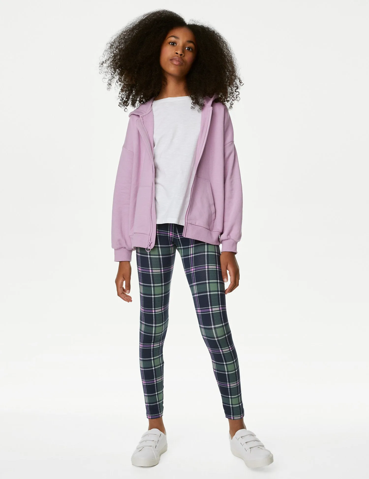Cotton Rich Tartan Leggings