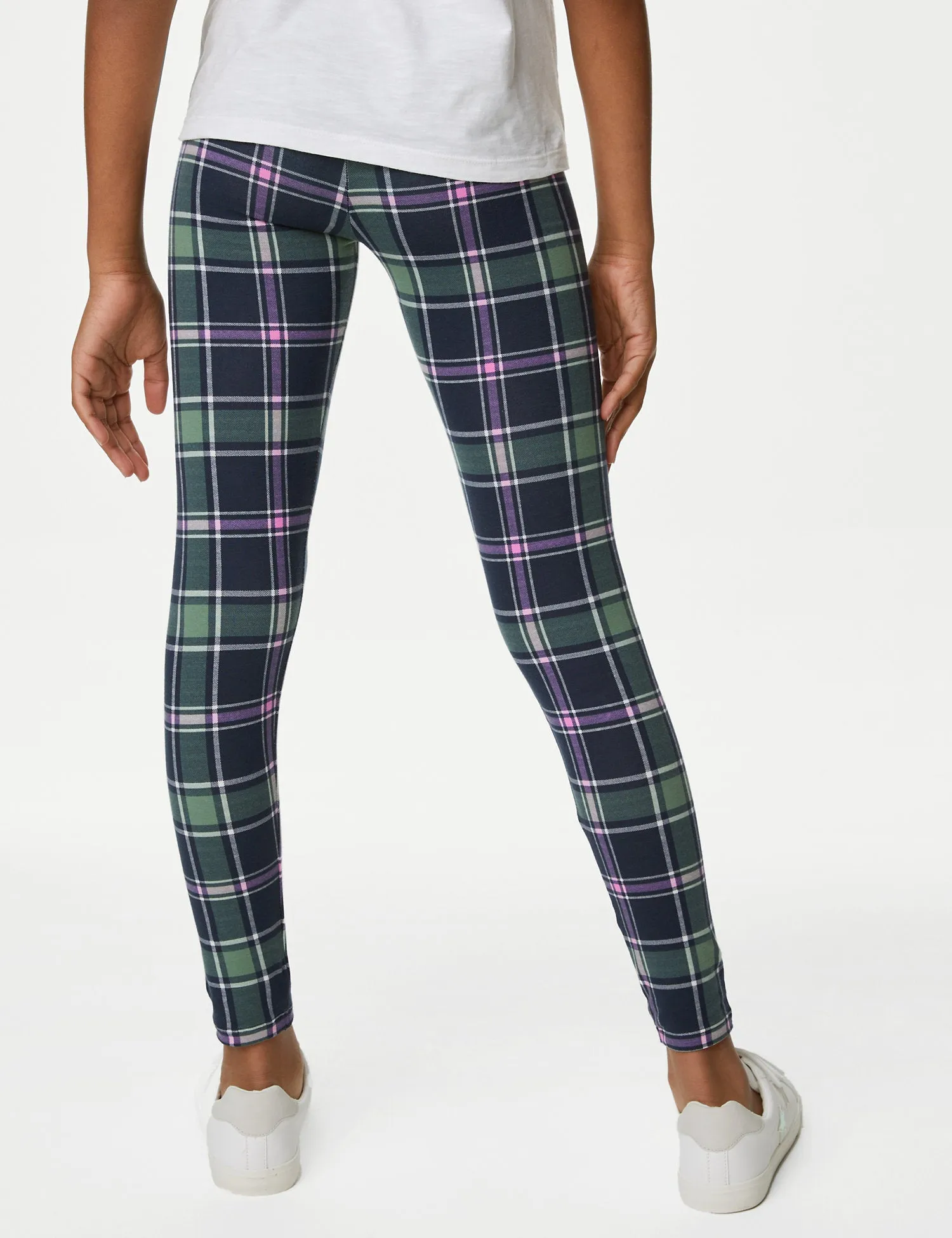 Cotton Rich Tartan Leggings