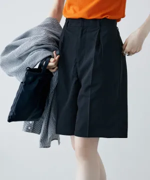 Crepe center press shorts