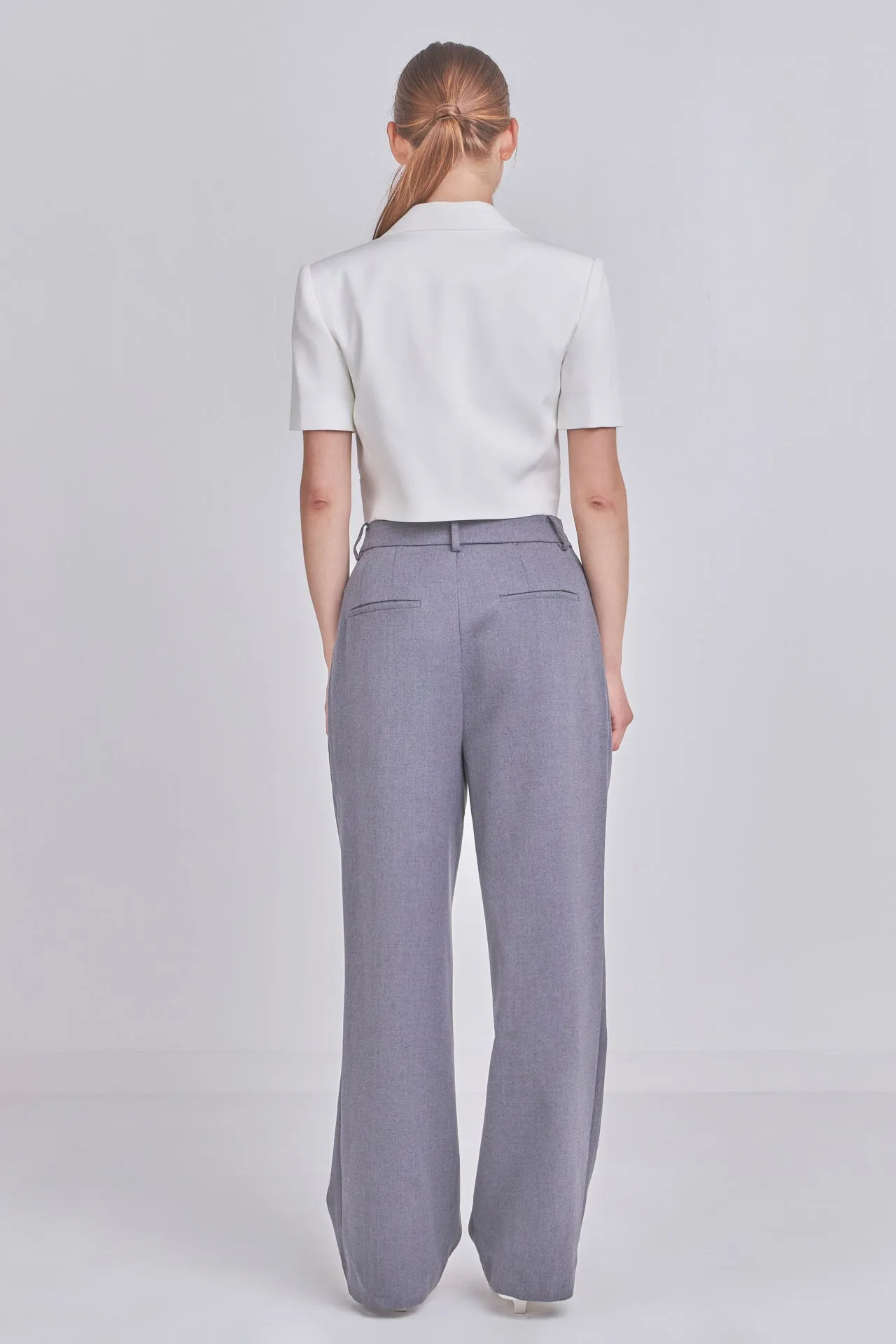 Endless Rose - Cropped Short Sleeve Blazer