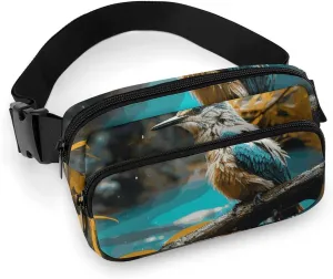 Fanny Pack for Women Men Waist Bag Crossbody Bags Relaxing Rain And Birds Sounds Belt Bag for Travel Running Hiking