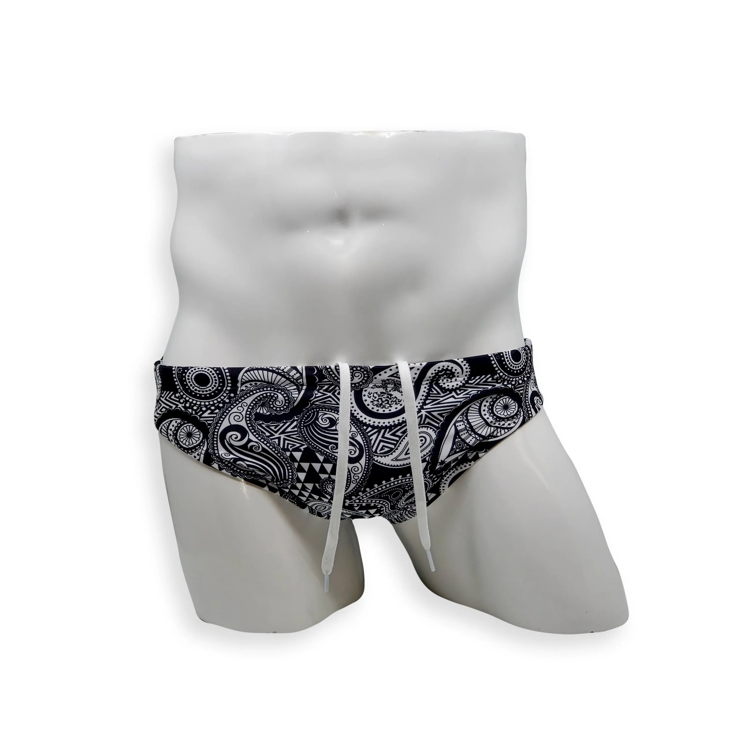 Flat Front Swim Brief - Paisley