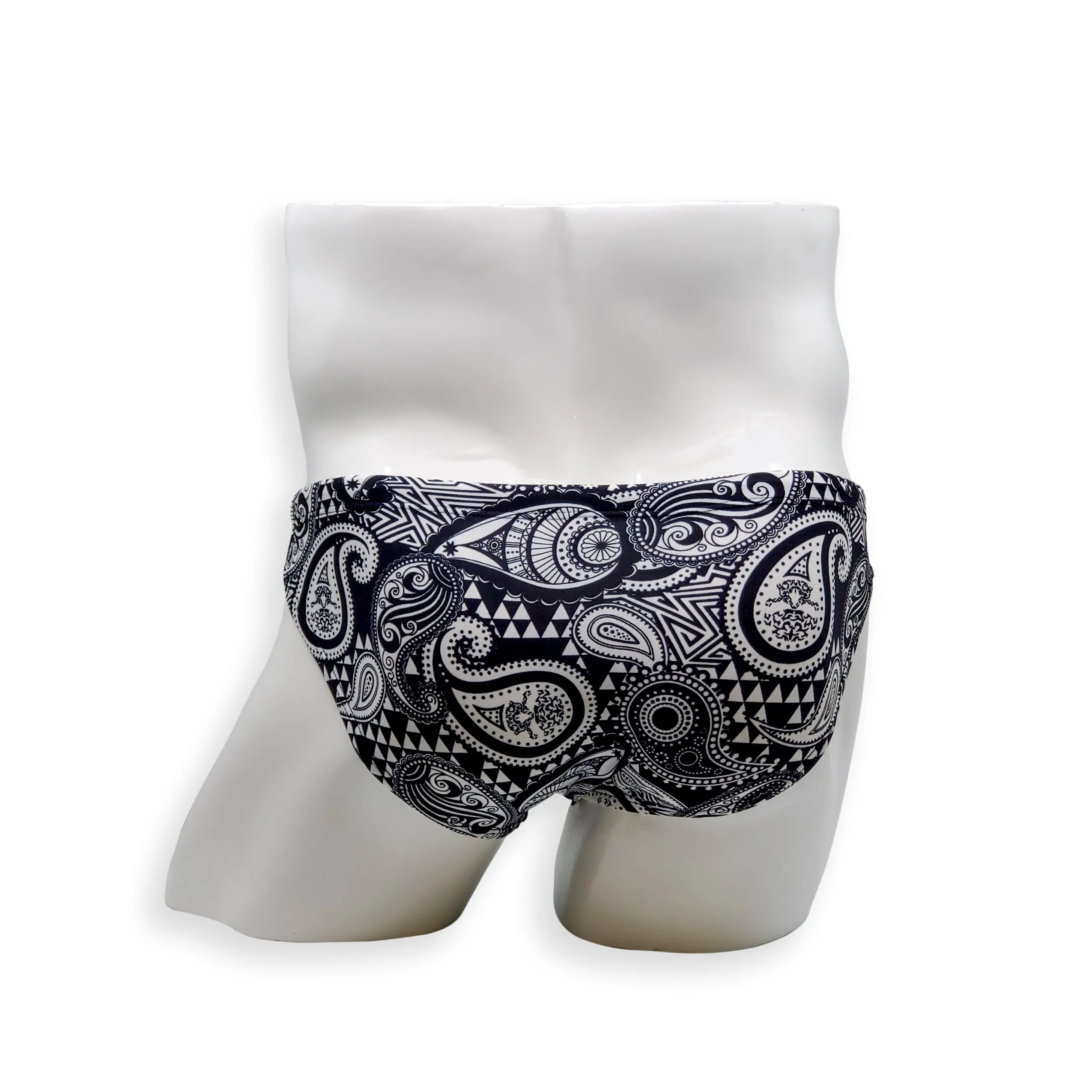 Flat Front Swim Brief - Paisley