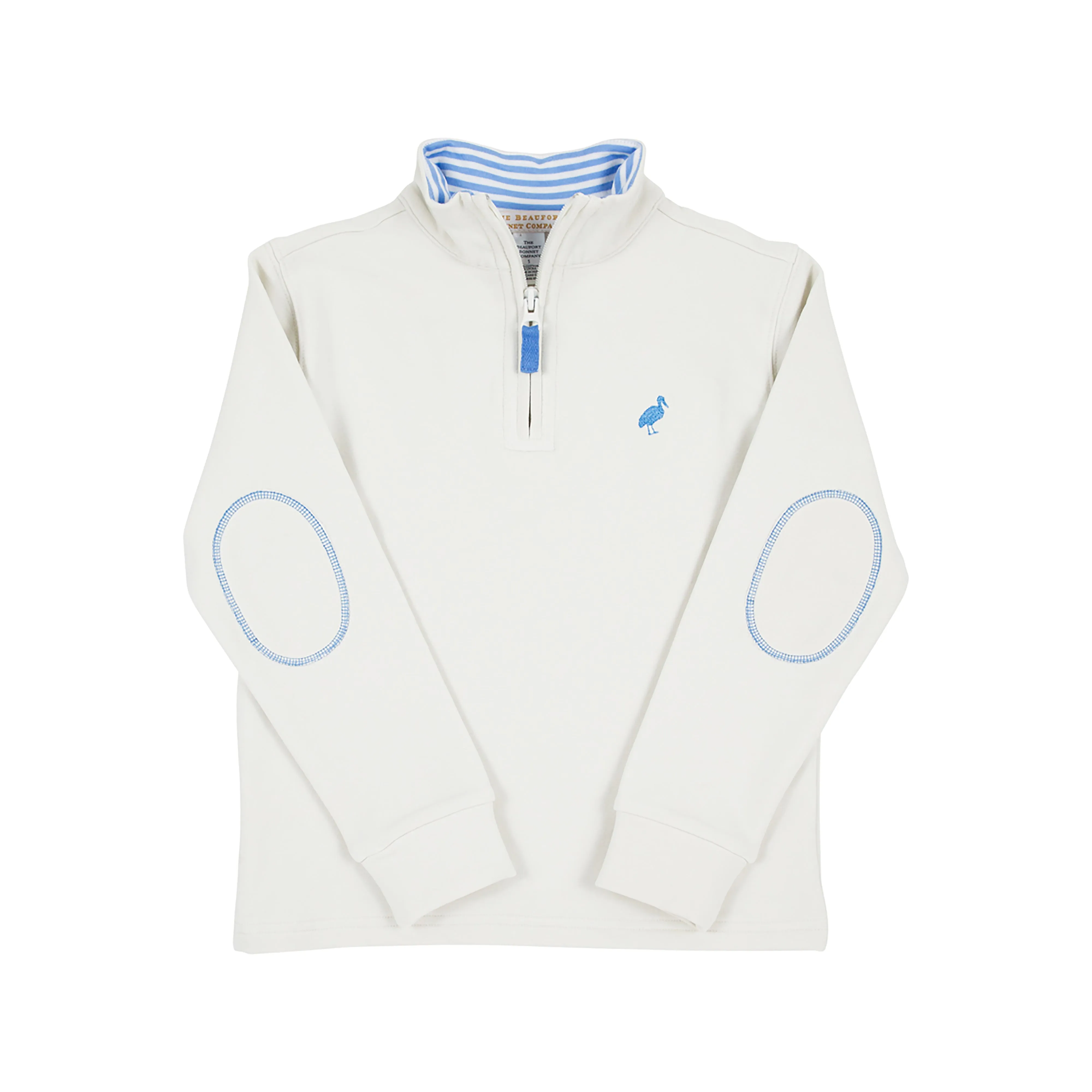Hayword Half-Zip (Unisex) - Saratoga Stone with Barbados Blue Stork