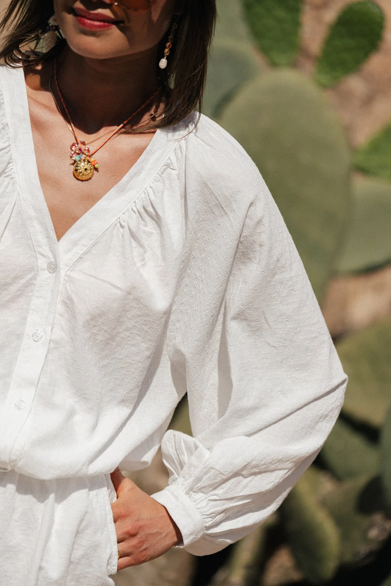Juliette cotton blouse white