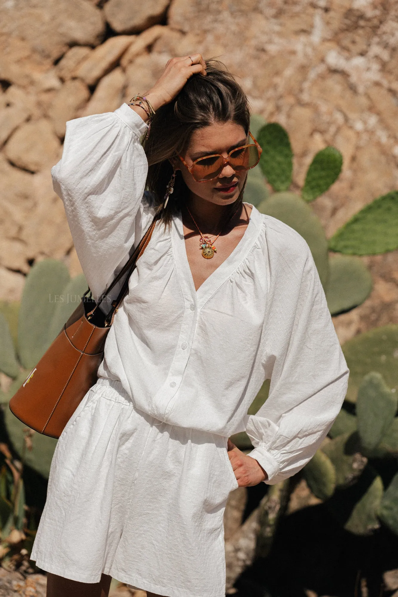 Juliette cotton blouse white