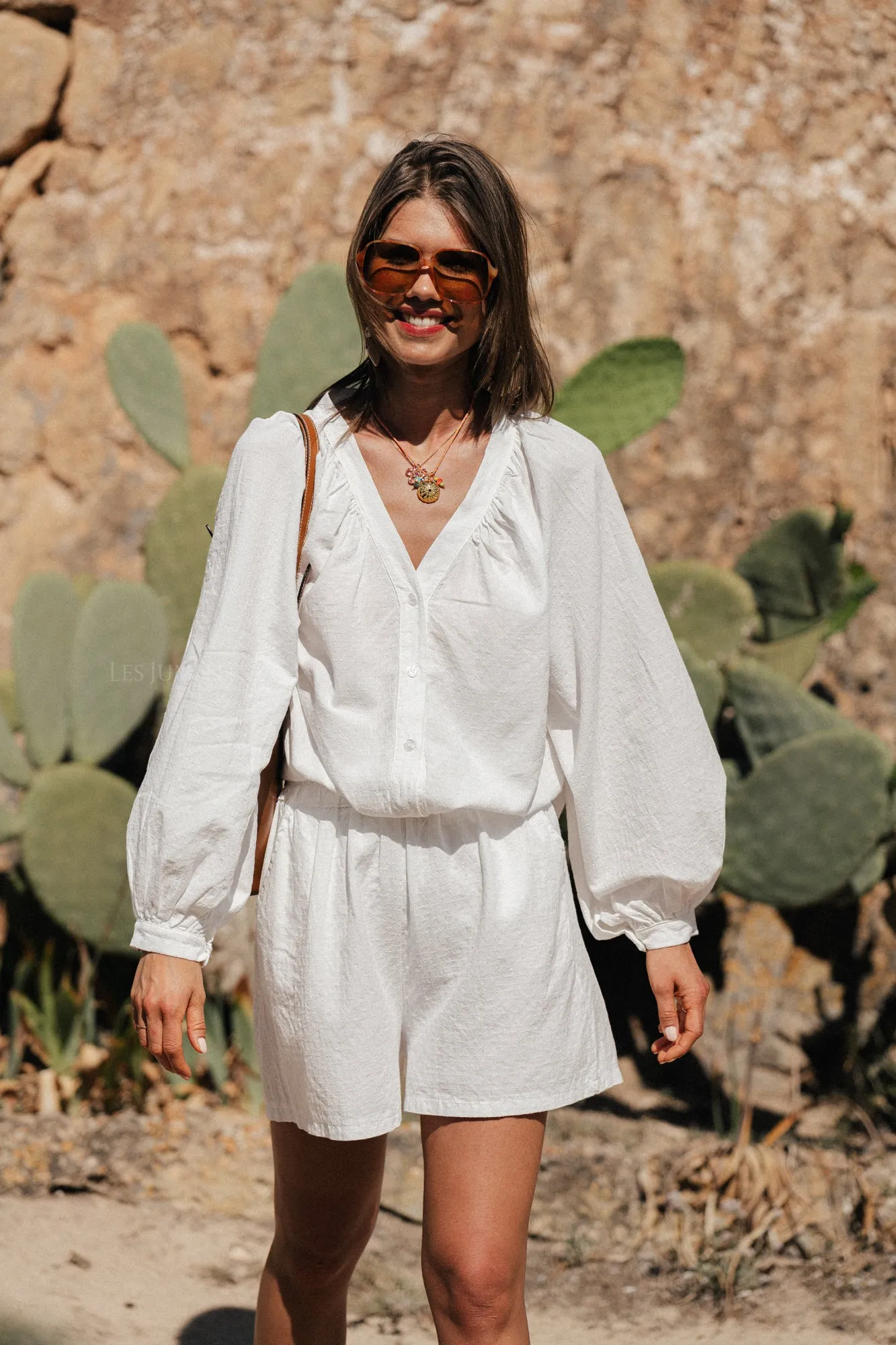 Juliette cotton blouse white
