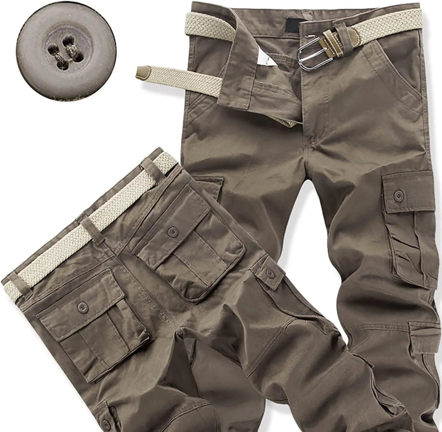 Mens Ankle Banded Pants Straight Leg Cargo Sweatpant Tactical Jogger Pant Man Young Mens Sweatpants Tech Pants