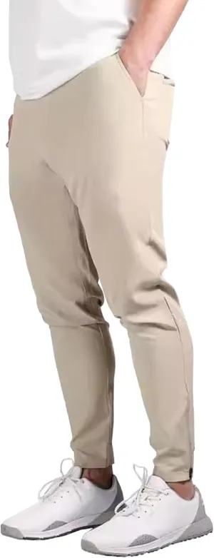 Men's Casual Slim Fit Outdoor Joggers Pants Lightweight Solid Workout Trousers Stretch Comfort Skinny Pants