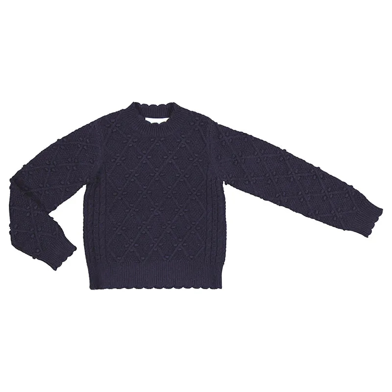 Navy Dotted Sweater