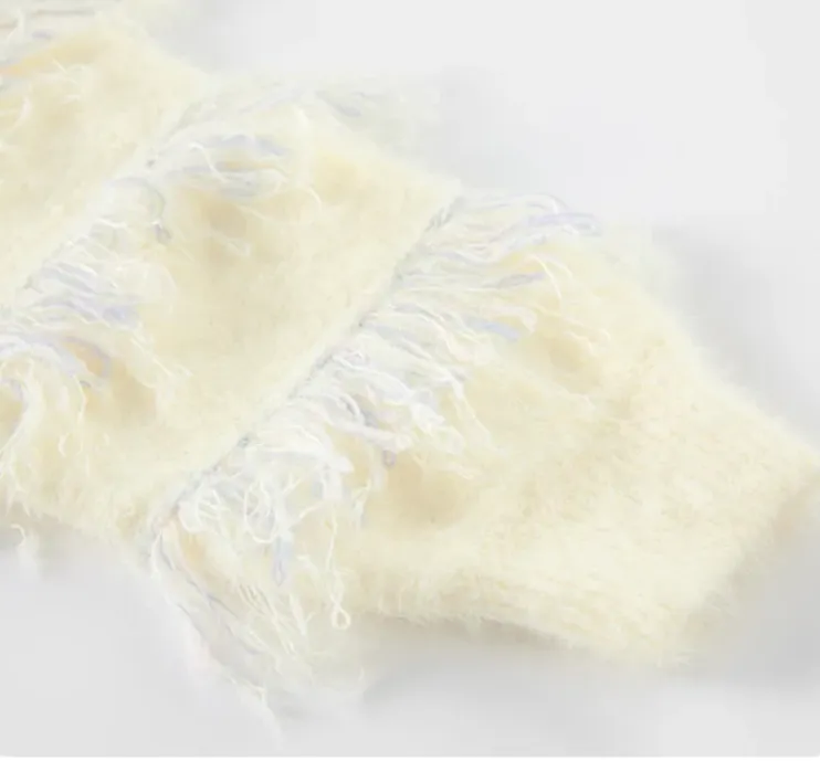 Pre Order:  Tassels Ribbed Edges Cardigan