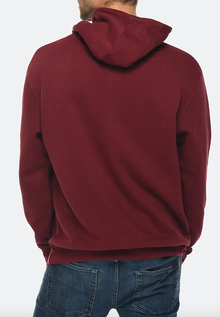 Venley Weighted Men's MADE IN THE USA Burgundy Hoodie